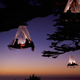 Illustration for article titled Would You Sleep in a Floating Tent Hanging Off a Tree?